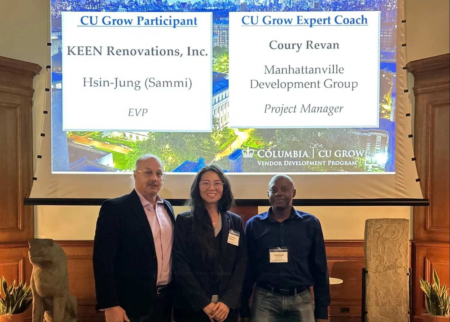 KEEN Renovations (Cohort 8, Track 1) with their coach Coury Revan