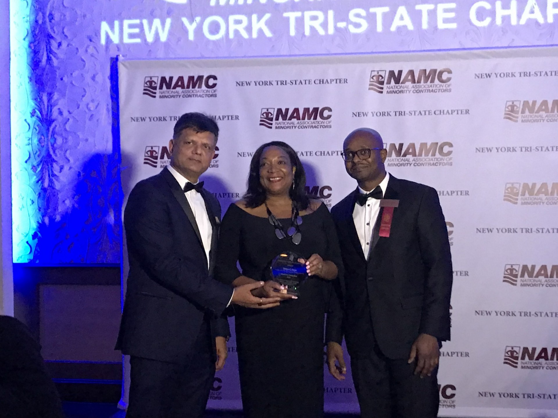 Columbia University received the 2018 Diversity Champion Award from the New York Tri-State Chapter of the National Association of Minority Contractors (NAMC-NY) for the University’s dedication to growing opportunities for minority-, women-, and locally-owned (MWL) business enterprises.